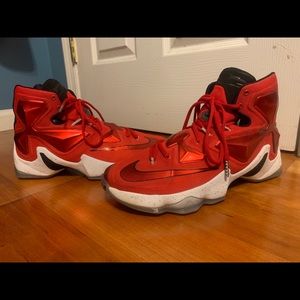 Nike Shoes - Nike Lebron XIII Red Basketball Shoe Nike Shoes - Nike Lebron XIII Red Basketball Shoe